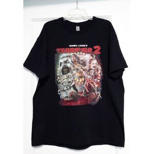 NEW 🤡 Terrifier 2, Clown Cafe, Horror Movie Poster Graphic Print Tshirt XL